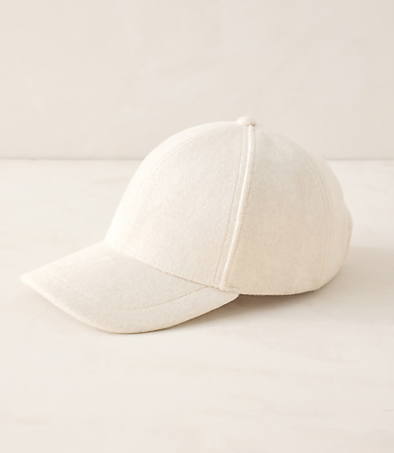 HWW CASHMERE BASEBALL CAP