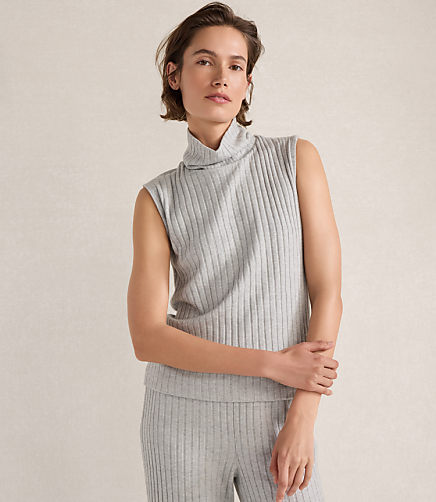Haven Well Within Wide Rib Sleeveless Cowl Neck Top
