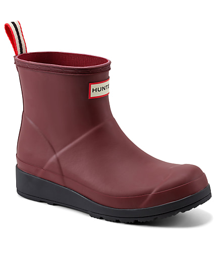 Hunter Play Short Rain Boots - Plum Raisin