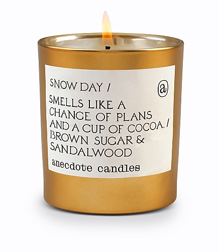Anecdote Candles Snow Day Gold Tumbler Candle