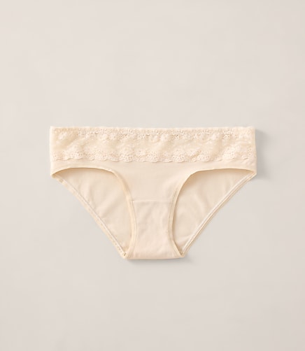 Haven Well Within Cotton Bikini with Lace Waist