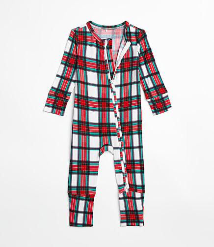 Posh Peanut Plaid Convertible One-Piece