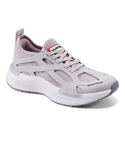 Hunter Tulip Round Toe Lace-Up Casual Sneakers - Mineral Grey