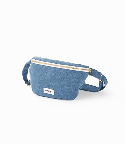 Rivedroite Custine Waist Bag in Stonewash Denim