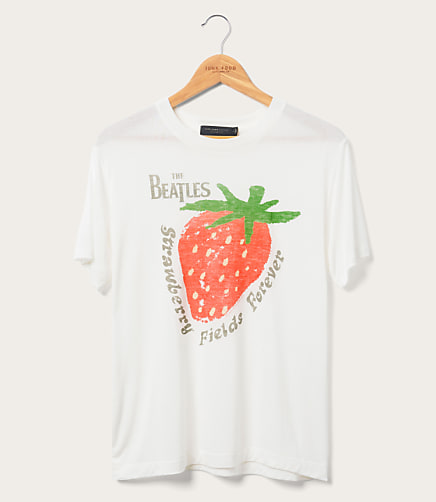 Junk Food The Beatles Strawberry Fields Forever Vintage Tissue Tee