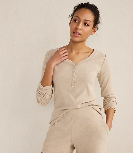 Haven Well Within Organic Cotton Rib Knit Henley