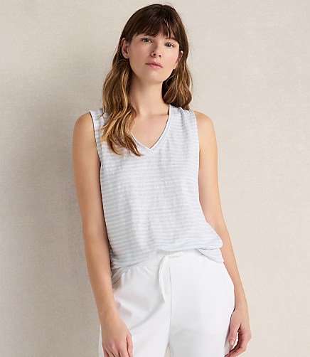 Linen Vneck Tops | Loft