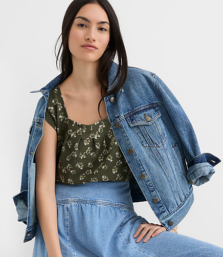 Petite Square Neck Tops | Loft