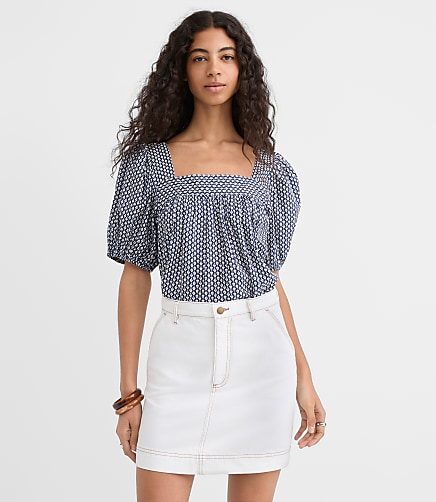Petite Square Neck Tops | Loft