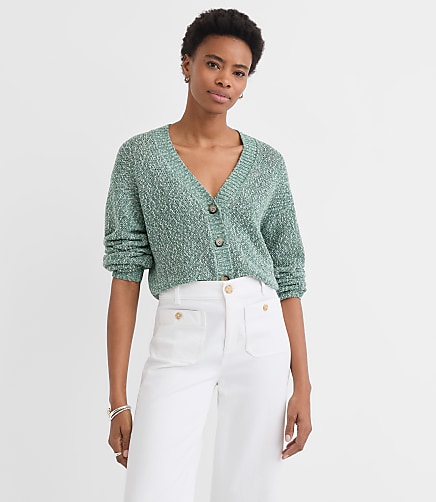 Cardigan With Side Slits | Loft