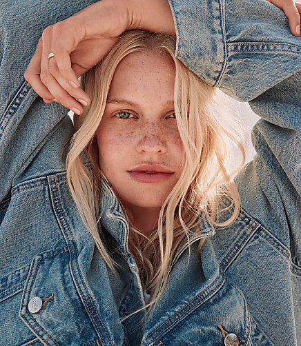 Women's Denim Trucker Jacket | Loft