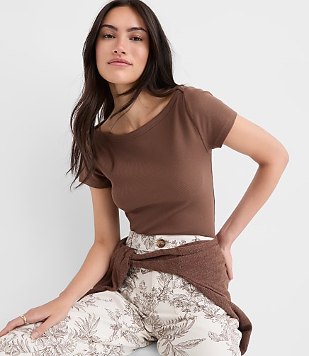 Boatneck T-Shirt | Loft