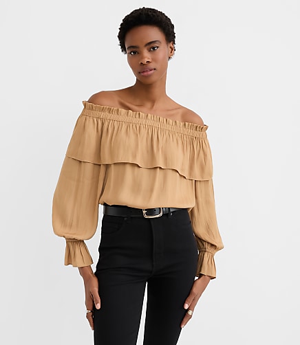 Womens Off the Shoulder Tops | Loft