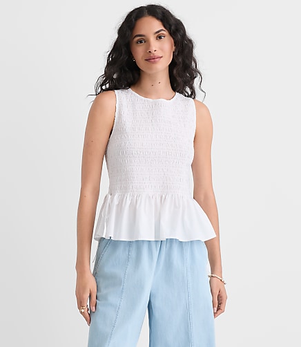 Casual Peplum Top | Loft