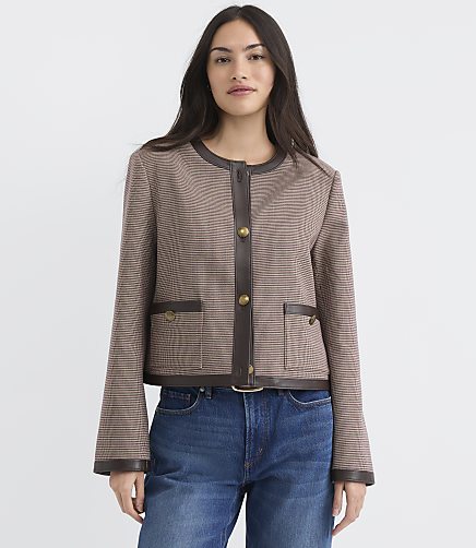 Collarless Jacket for Women | Loft