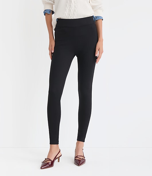 Petite Seamed Ponte Leggings