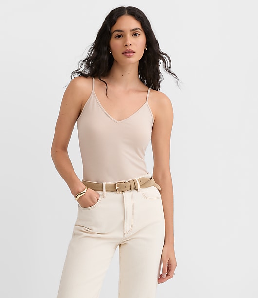 V-Neck Layering Cami - Nude Tone