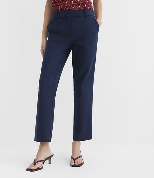 Tall Riviera Slim Pants in Doubleweave - Deep Space Blue