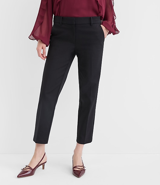 Petite Riviera Slim Pants in Doubleweave
