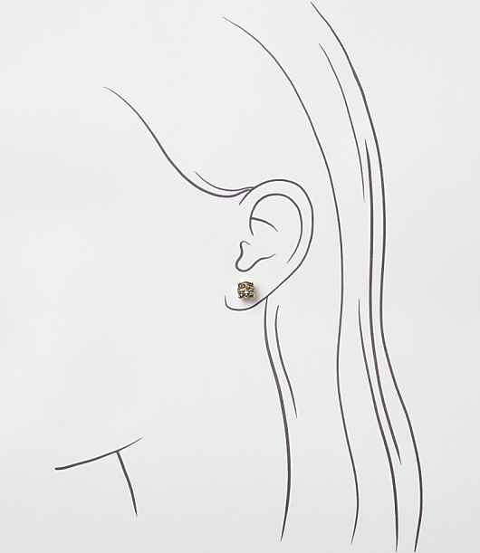 Pearlized Sparkle Stud Earring Set