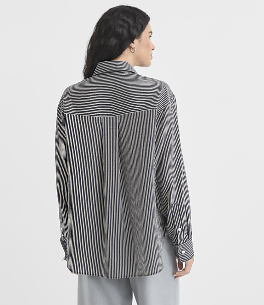 Striped Everyday Oversized Shirt