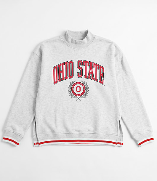 Gameday Couture Ohio State Buckeyes Rally Point Funnel Neck Sweatshirt