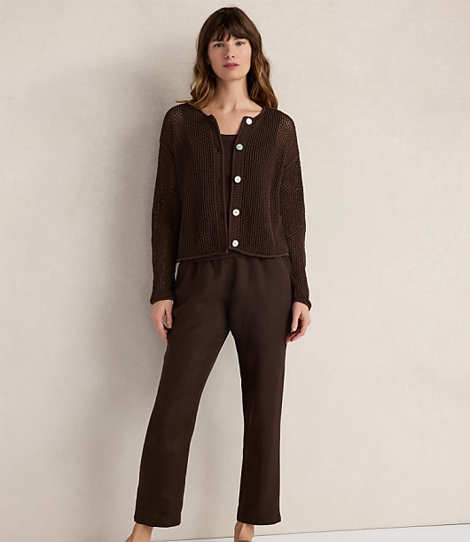 Haven Well Within Cotton Blend Open Stitch Cardigan