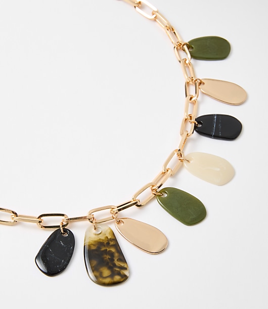 Modern Drop Statement Necklace