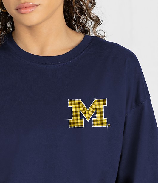 Gameday Couture Michigan Wolverines Light It Up Tee