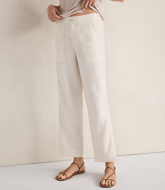Loft Haven Well Within Heavyweight Linen Wide Leg Pants