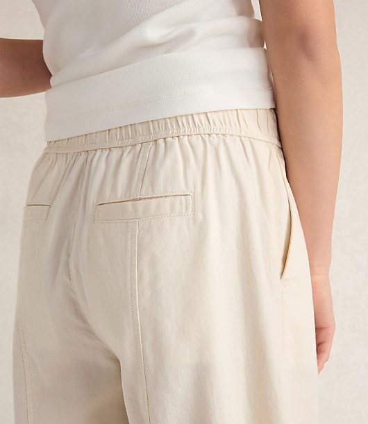 Haven Well Within Cotton Ecru Denim Barrel Leg Pants