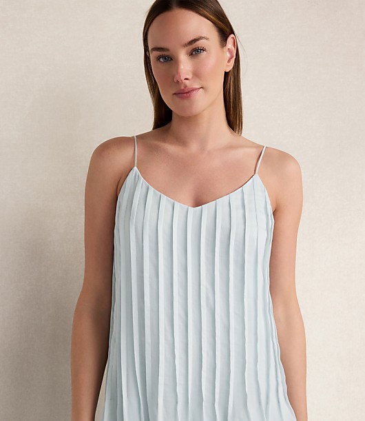 Haven Well Within Ramie Blend Pintuck Maxi Dress