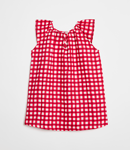 LOFT x Mon Coeur Linen Gingham Dress