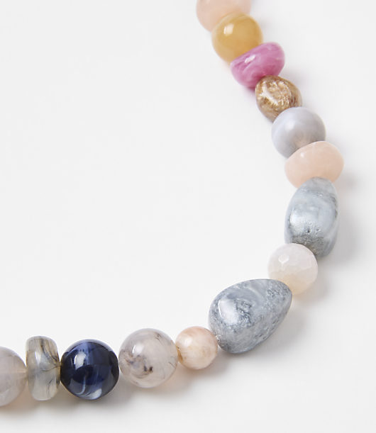 Multicolored Beaded Statement Necklace