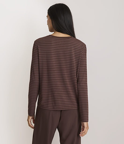 Lou & Grey Striped Essential Modal Long Sleeve Tee