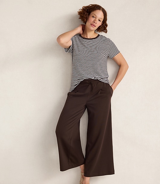Haven Well Within Linen Striped Short Sleeve Tee
