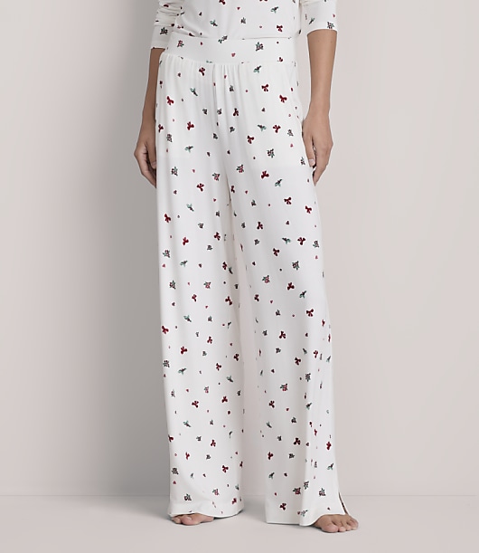 Lou & Grey Holly & Bow Softened Modal Pajama Pants