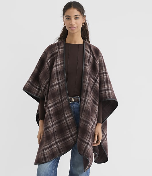 Plaid Wrap - Iced Espresso