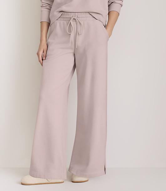 Lou & Grey Elite Fleece Wide Leg Sweatpants