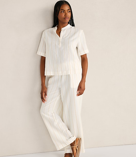 Haven Well Within Silky Linen Blend Drawstring Pants