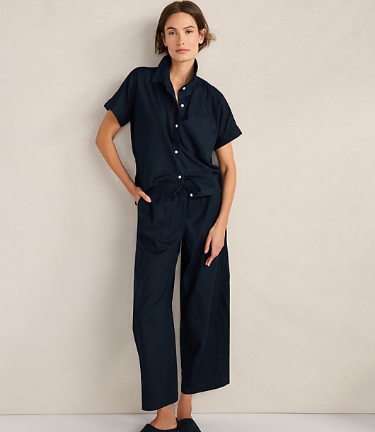 Haven Well Within Organic Cotton Linen Button-Down Top