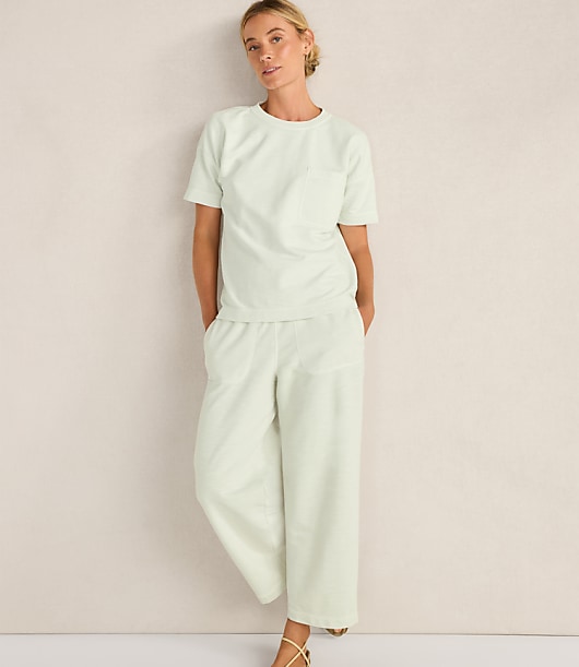Haven Well Within Garment-Dyed Organic Cotton Slub Terry Pants