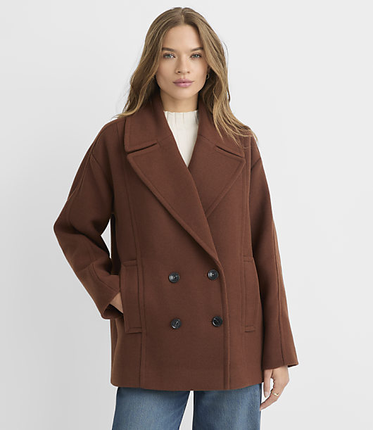Petite Cocoon Peacoat