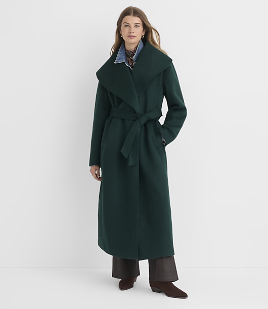 Loft Petite Shawl Collar Belted Coat