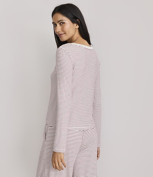 Lou & Grey Striped Softened Modal Scoop Neck Pajama Top