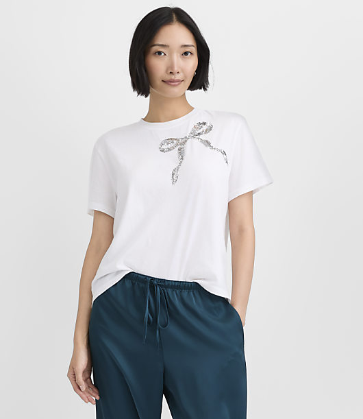 Sequin Bow Tee