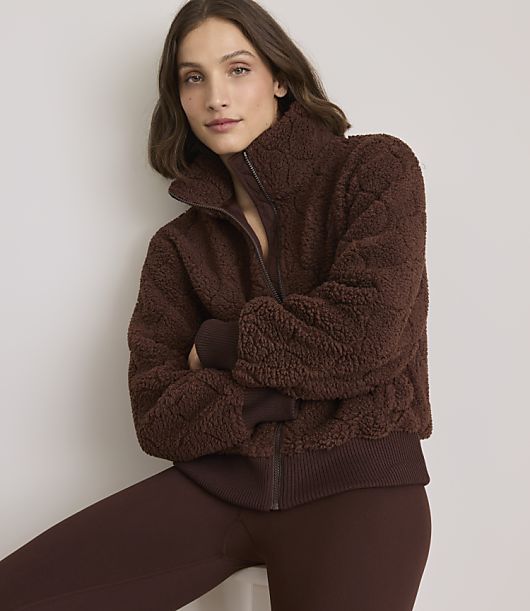 Lou & Grey Quilted Sherpa Jacket