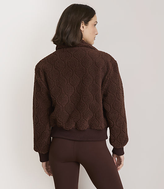 Lou & Grey Quilted Sherpa Jacket