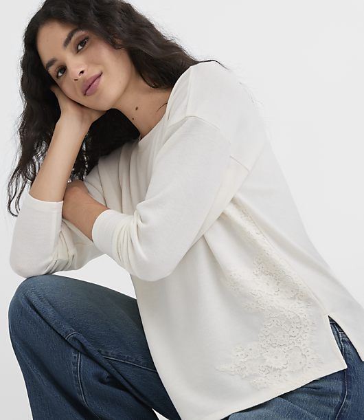 Floral Lace Relaxed Tee