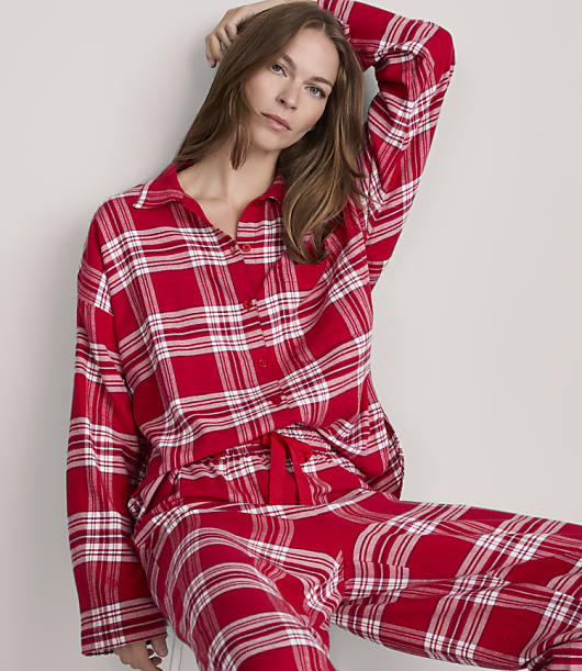Lou & Grey Plaid Pajama Set